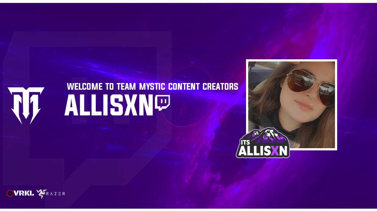 MysticGamingNA's tweet photo. There's always room for more in the void. 

Welcome our newest #ContentCreator @itsallisxn! Hop in her stream say hello, and watch the shenanigans unfold.
📺https://t.co/GVeALlnaBk
#EnterTheVoid | #TwitchTV | #RocketLeague https://t.co/wCef7t3L4u