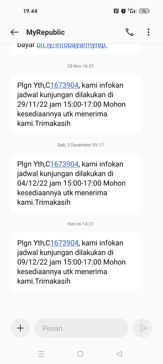 suprysupray's tweet photo. @MyRepublicID Selalu begini, problemnya dari kemarin, komplain dari pagi, tapi selalu disuruh nunggu besok , sore pula, problemnya sama, solusinya begitu2 aja 😴 https://t.co/LhhANxjnjp