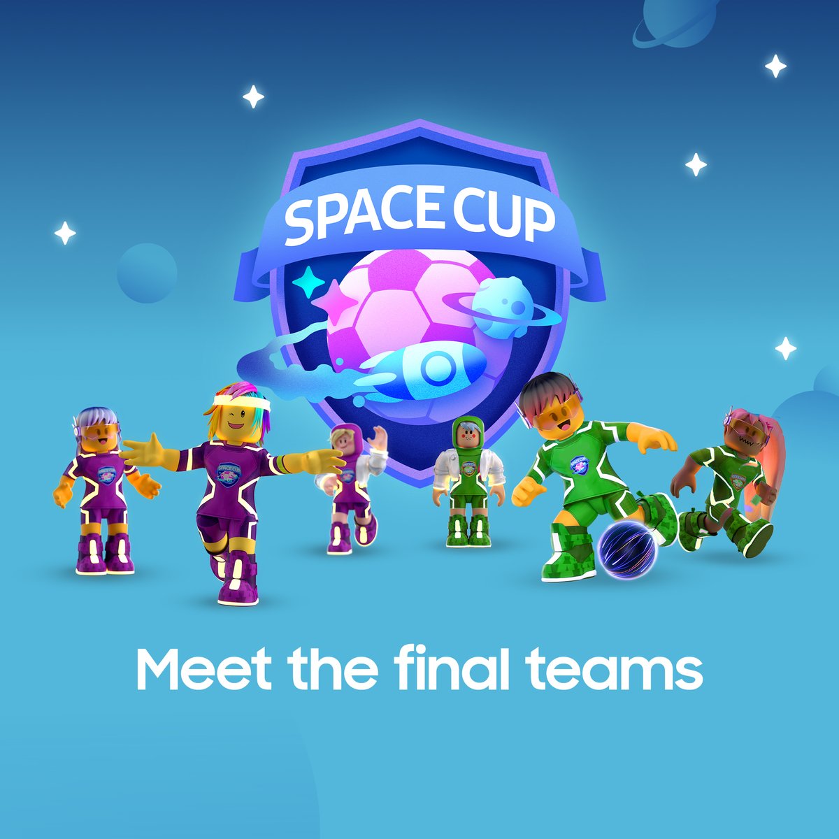 SamsungGulf's tweet photo. The final teams are picked! Check out who will be representing your country at Space Cup Tournament on Space Tycoon. Join the live stream on Samsung Gulf YouTube on December 9th and 10th at 6pm UAE time for the chance to win Roblox prizes!
#Samsung #SpaceCup #SpaceTycoon #Roblox