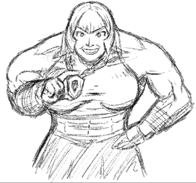 Roburab's tweet photo. quick marisa sketch, who might be my fav new character #StreetFighter6 https://t.co/8rgwEBFx5P