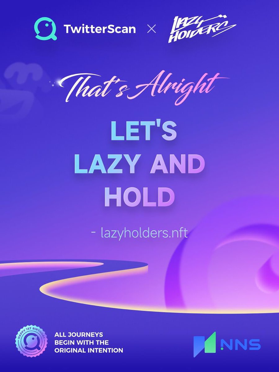 🎂Happy first birthday to TwitterScan <a href="/MetascanPro/">MetaScan</a>!
🎁Thanks NNS <a href="/nftnameservice/">NNS Network</a>  for .nft domain name.

That's alright, #WAGMI.

🚀Let's build hard together in the bear market and meet at the top!