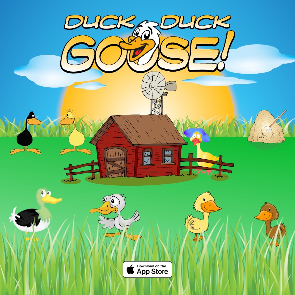 DDGooseGame's tweet image. Gather your friends and play Duck, Duck, Goose! This timeless classic is loaded with sound effects, cartoon imagery, and musical theme songs. 

Download on the App Store apps.apple.com/app/id446712813

#outdoorfun #outside #friends #fun #ios #apps #AppStore #games #thursdayvibes