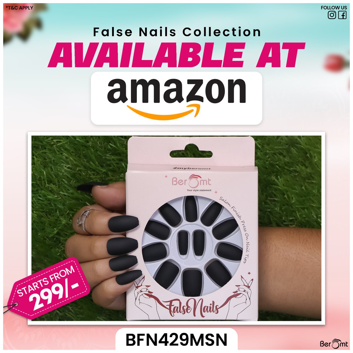 beromtcosmetic's tweet photo. 🤩We are now available at Amazon.
Luxury False nails! Trendy False Nails Available!
shop now https://t.co/OJKgXaU2dh
or
WhatsApp us on 8888111666
#beromt #beromtcosmetics #falsenails #falsenailsforsale #amazon #frenchtips #fakenailswedding https://t.co/KmRizzKojN