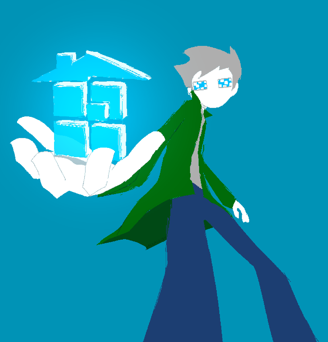 「wind time light and space 」|Megaloのイラスト