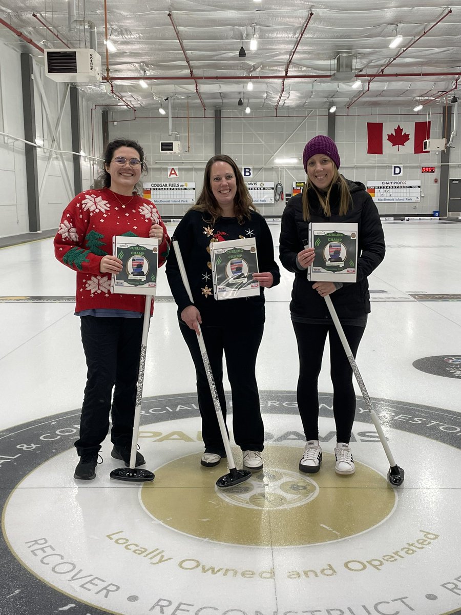 MerrieRae's tweet photo. Congratulations Team Dickinsfield Sliders, @fmpsd Fall Curling League champs! @Dickinsfield #wellness #curling #teacherscurl @FMOCC https://t.co/HCI3mMxt3p