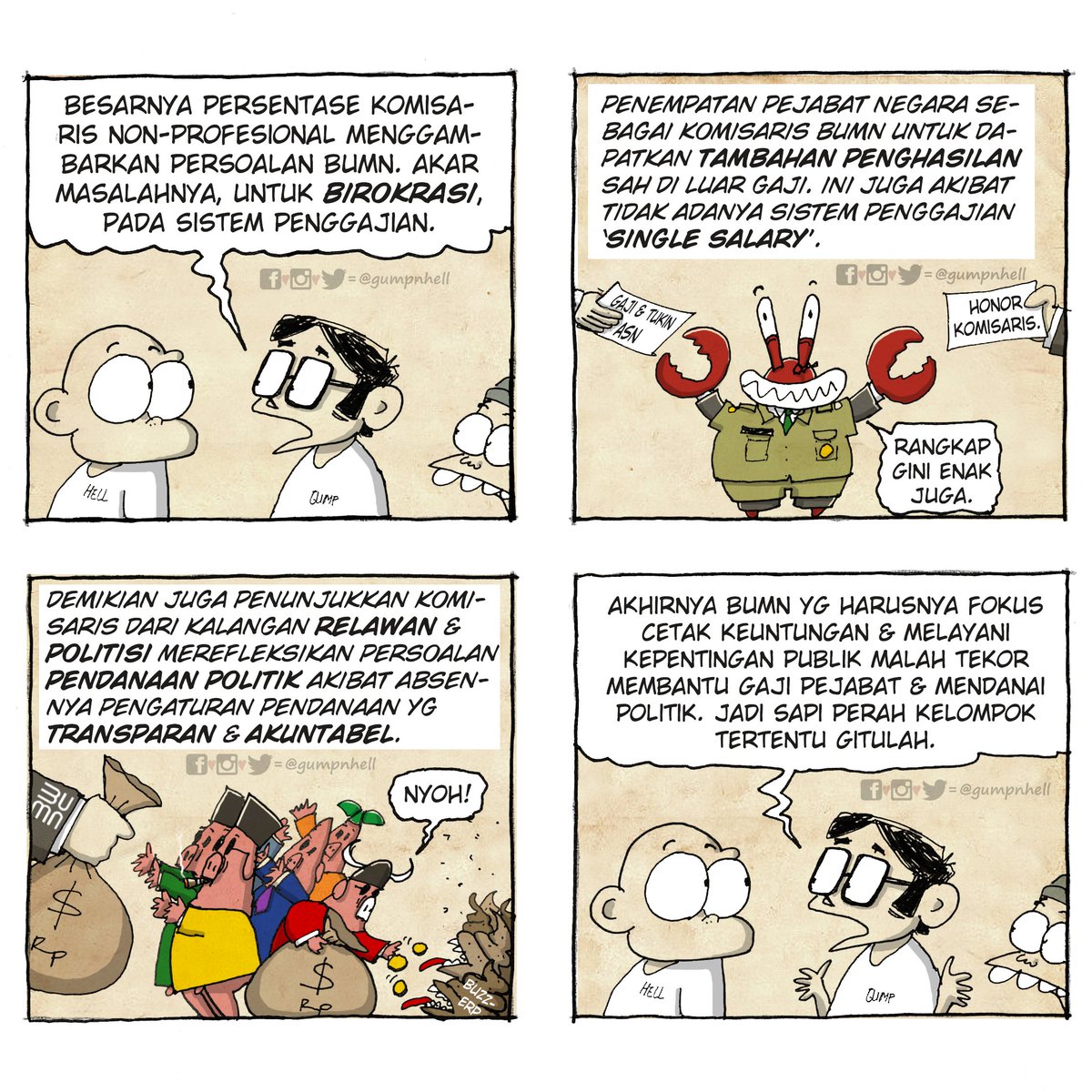 gumpnhell's tweet photo. Komik Hari Antikorupsi Sedunia 09 Desember 2022.
Referensi ada di utasan. 👇👇👇
#BUMNUntukIndonesia
#hariantikorupsisedunia
#sapiperah
#hatihatikamumulaiberpikir https://t.co/Fpn87qURue