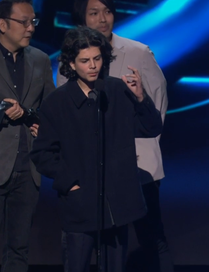 UpdatesChief's tweet photo. CODE RED: A DECIPLE OF THE TWITCH STREAMER CHIEFED_ HAS INVADED THE STAGE OF THE GAME AWARDS https://t.co/z3XvL34IfT