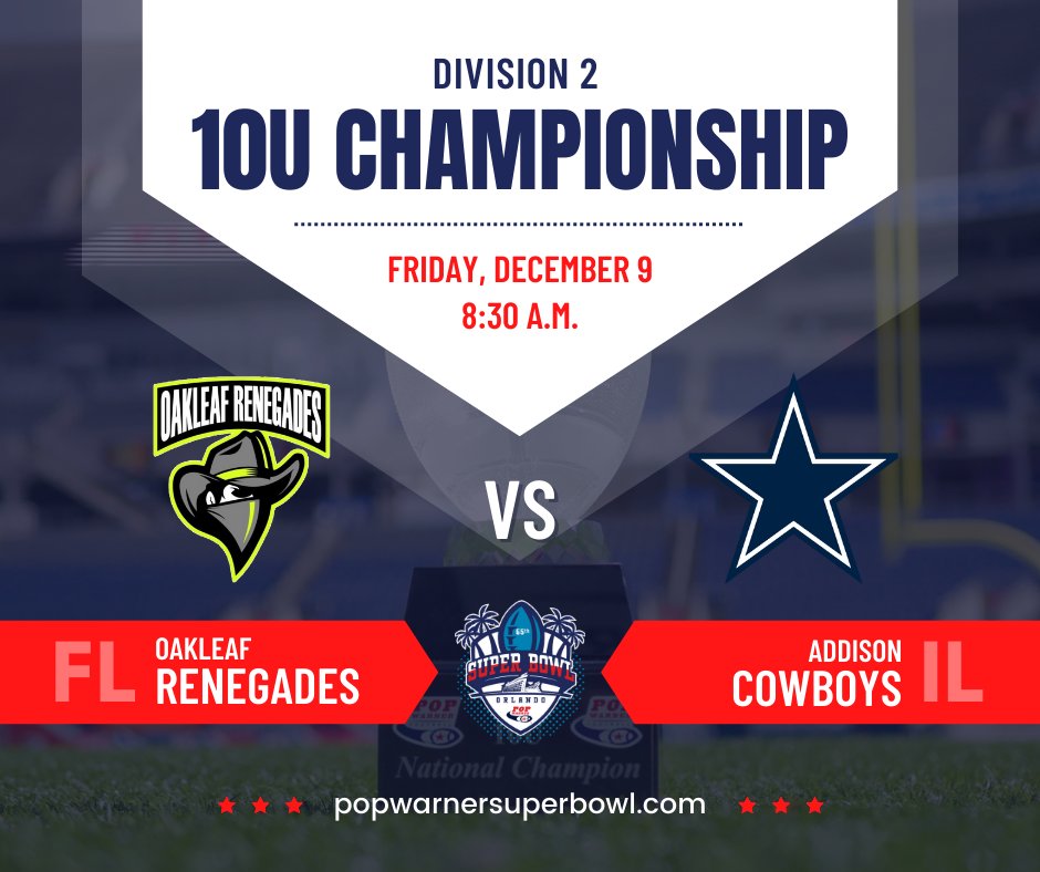 Official Pop Warner tweet media