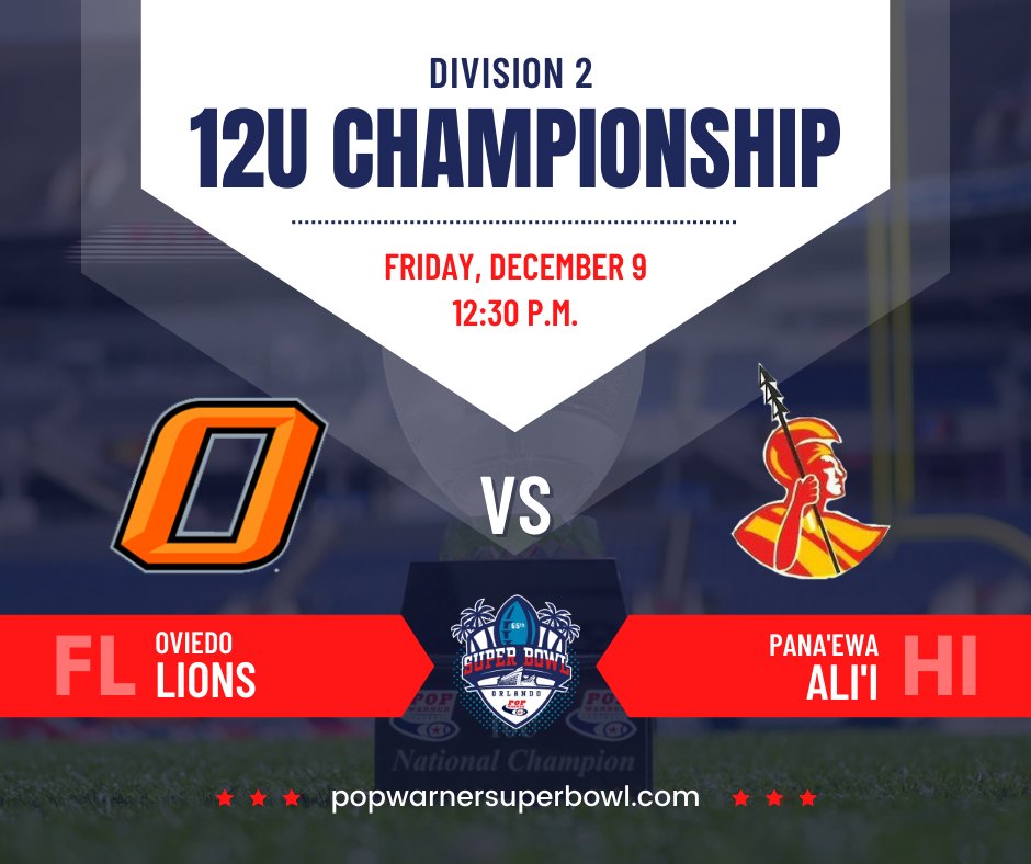 Official Pop Warner tweet media