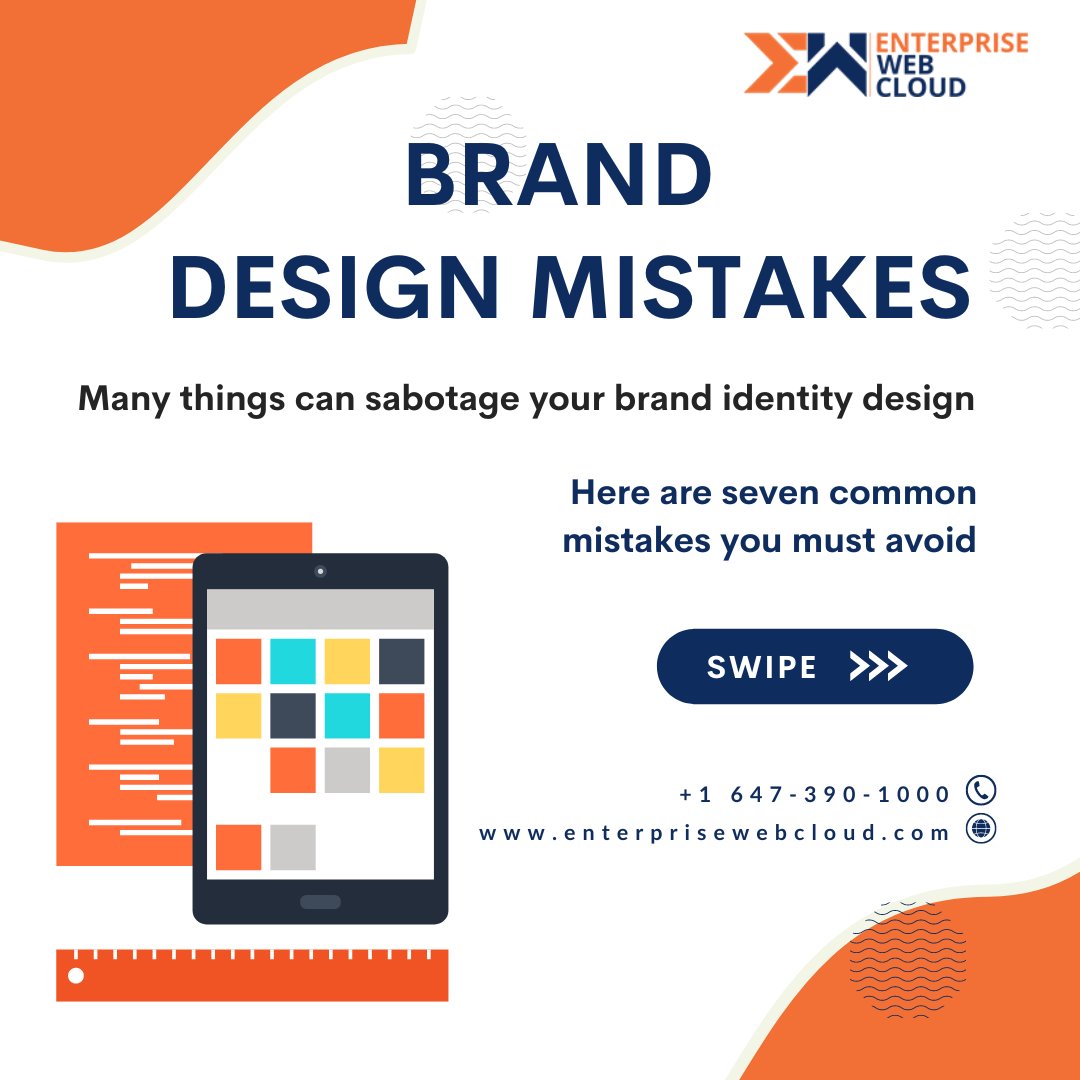 EnterpriseWebCd's tweet photo. Make sure not to make these mistakes when designing. Did we miss anything? Mention it in the comments below!
#marketingtips #digitalmarketing #websitedesign #WebDeveloper #businesses #enterprisewebcloud #websitetips #branding #brandingdesign #brandingmistake https://t.co/7Q64QPgnCk