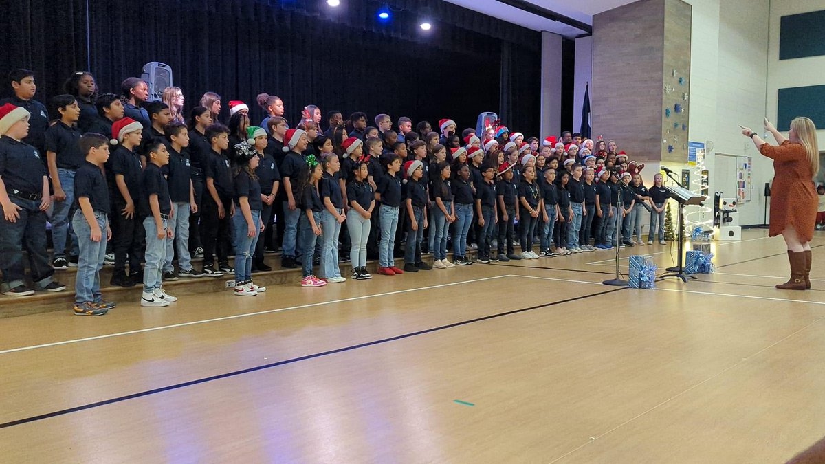 We are Super Proud of our Singing Bengal Choir kiddos tonight! Their winter performance was beautiful, and we look forward to spreading holiday cheer with them tomorrow on our choir field trip! 🎶💙🤍⁦⁦<a href="/MusicMarrs1/">Christine Marrs</a>⁩ #bengapride ⁦<a href="/BryantElem/">Bryant Elementary</a>⁩
