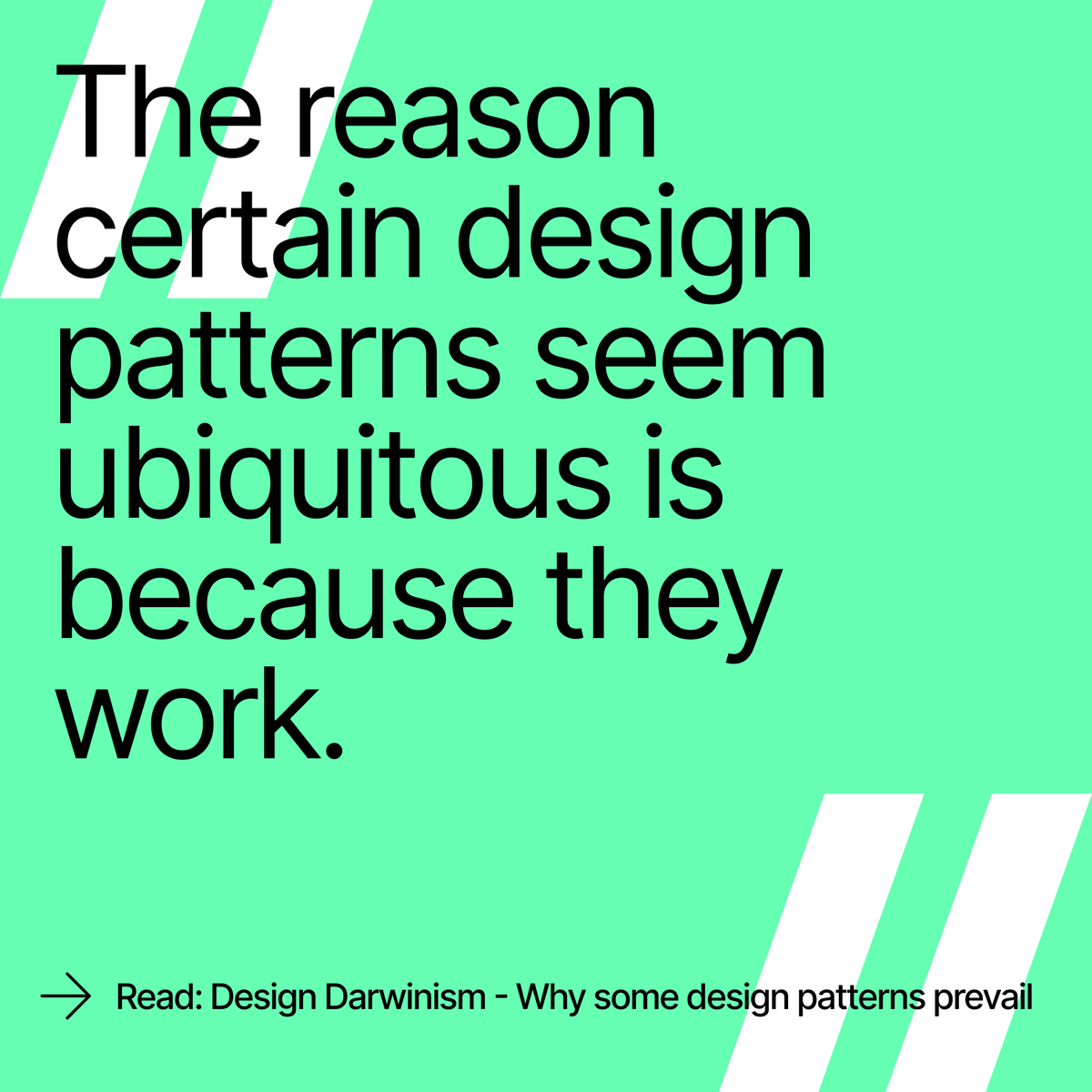 Time and time again, we’ve seen classic design patterns prevail, while newer trends have fallen by the wayside. In our latest blog, we talk about ‘Design Darwinism’ and why UX designers keep coming back to the same patterns.
tundra.com.au/blog/design-da…