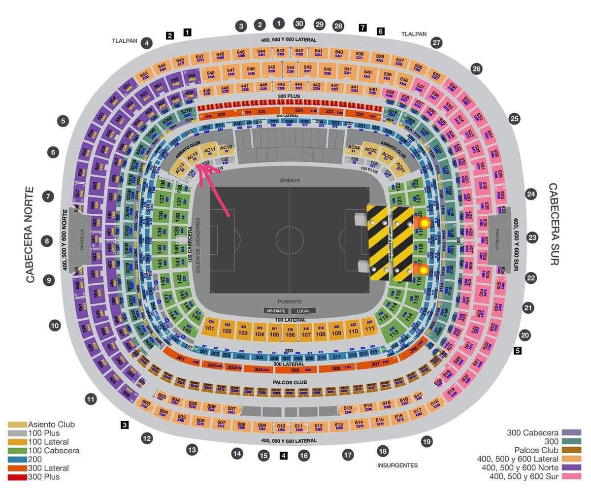 GabriielaGr_'s tweet photo. Vendo 1 boleto para Bad Bunny 🐰 9 de dic. Zona asiento club AC12, fila 2, asiento 8. #BadBunny #badbunnycdmx #ESTADIOAZTECA https://t.co/UPXHvQxoTf