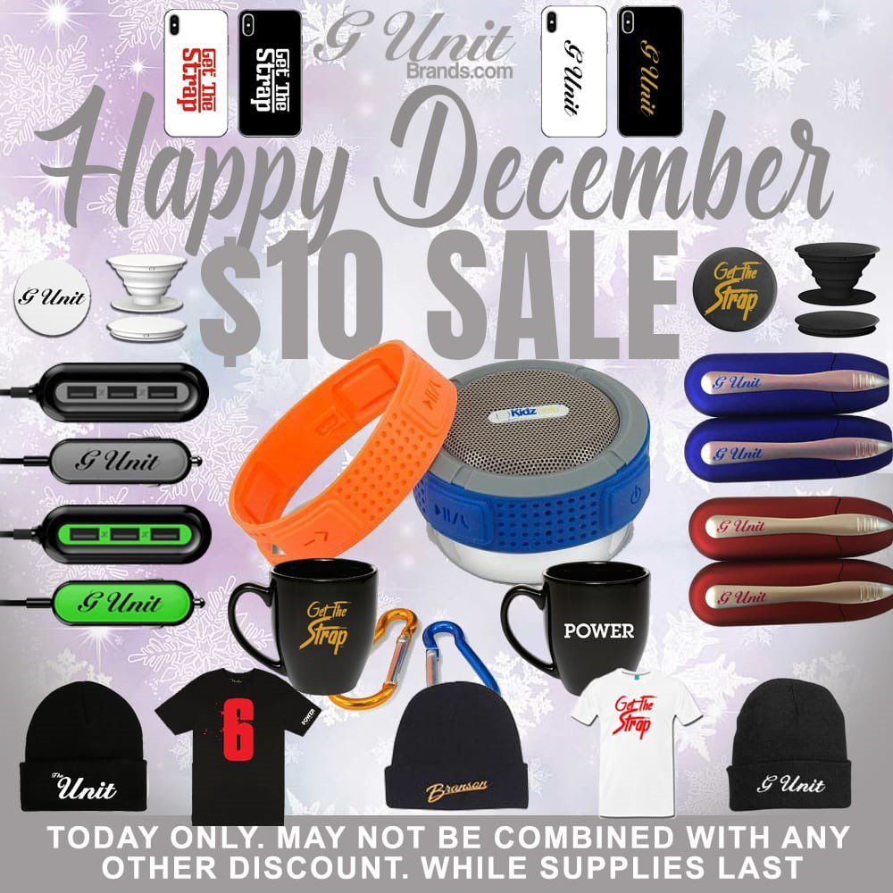 50cent on Twitter "Happy December! 10 Sale on these select items
