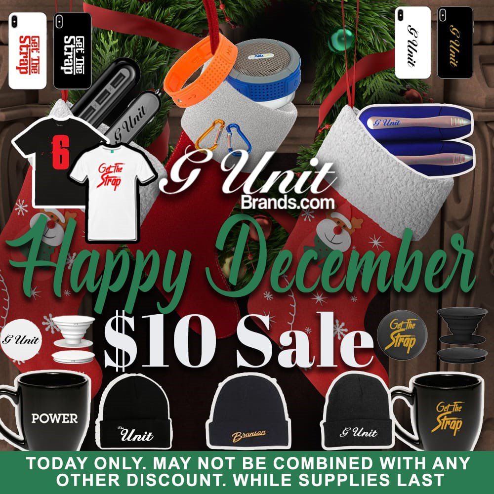 50cent on Twitter "Happy December! 10 Sale on these select items