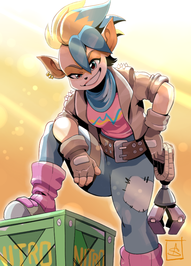 「Reposting my Crash Bandicoot fanart beca」|Aaron Schmitのイラスト