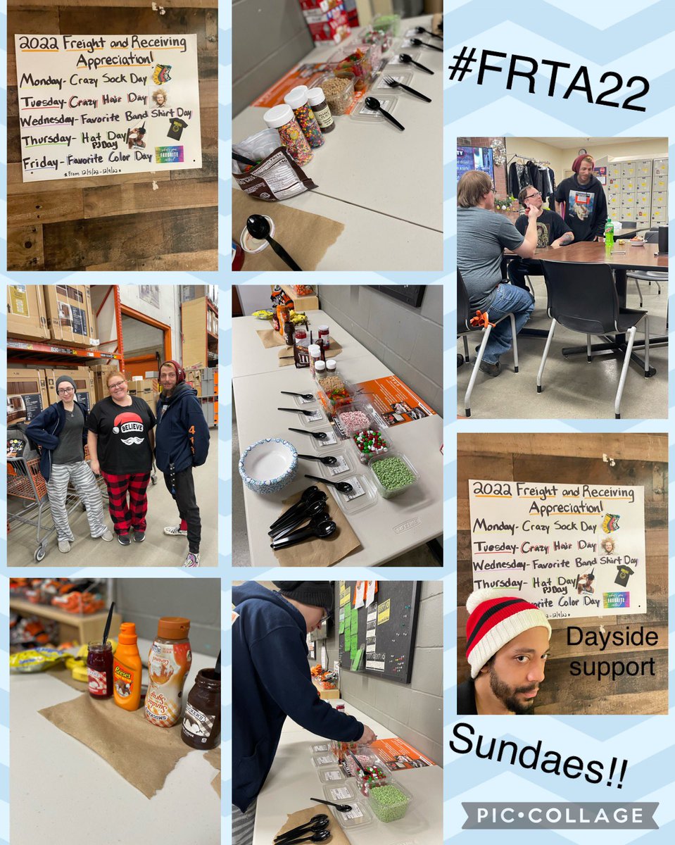 Brittney Kann (@brittney_kann) on Twitter photo Thursday is dessert day so we could include all freight associates!! #frta2022 spirit week too!!! Thank you freight team!!! <a href="/Danielle_Green1/">Danielle Green</a> <a href="/NotsoLameTHD/">Mike Lame</a> <a href="/richard_bielawa/">Richard Bielawa</a> <a href="/JennNJM/">Jenn Hardy</a> <a href="/MrJNez10/">Joe Nunez</a> #4131dreamteam <a href="/HomeDepot4131/">Home Depot 4131</a> Thursday is dessert day so we could include all freight associates!! #frta2022 spirit week too!!! Thank you freight team!!! <a href="/Danielle_Green1/">Danielle Green</a> <a href="/NotsoLameTHD/">Mike Lame</a> <a href="/richard_bielawa/">Richard Bielawa</a> <a href="/JennNJM/">Jenn Hardy</a> <a href="/MrJNez10/">Joe Nunez</a> #4131dreamteam <a href="/HomeDepot4131/">Home Depot 4131</a>