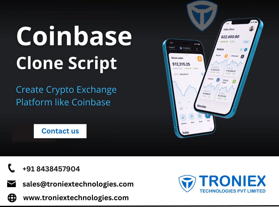 Troniextech's tweet image. #coinbaseexchange #coinbaseexchangeclonescript #cryptoexchangeclonescript #coinbaseclonescript #exchangeclonescript