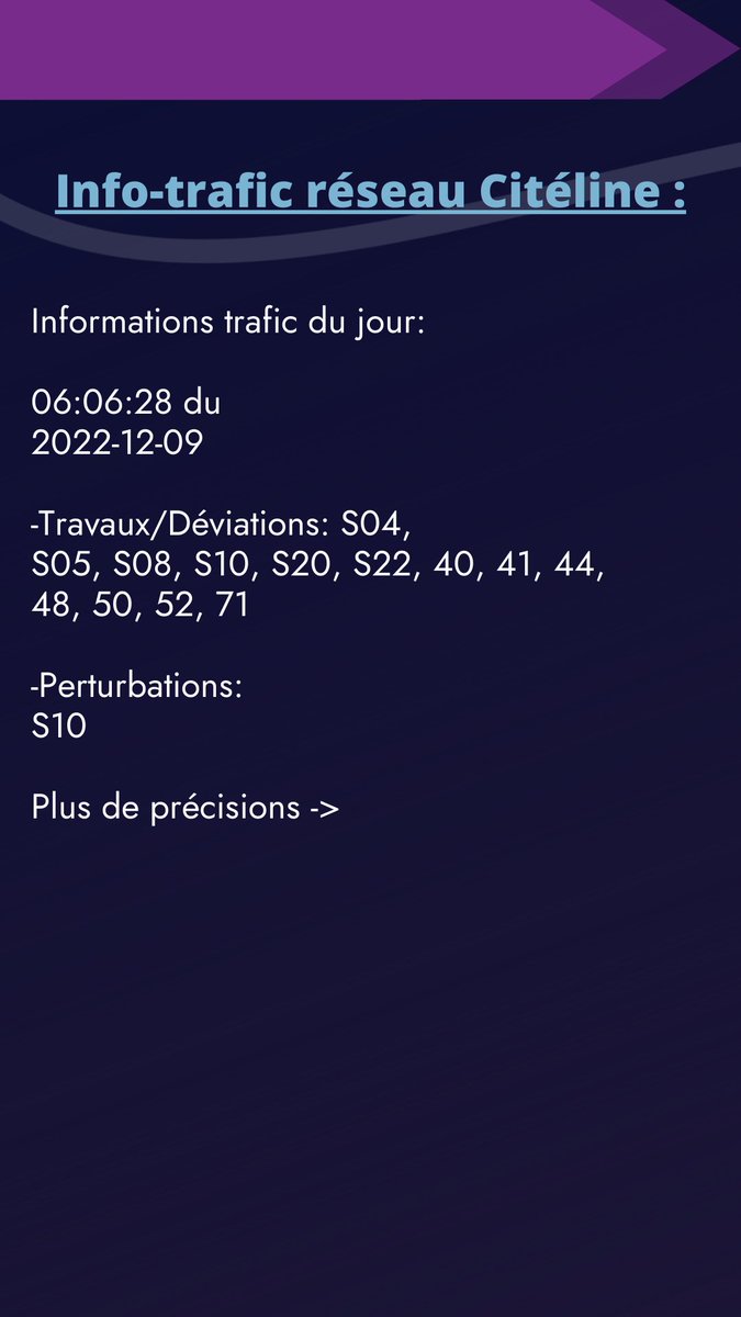 StadiusMove's tweet image. Info-trafic Citéline ligne toutes :
➡ 06:06:28 du 2022-12-09#
toutes #stadiusmove #citeline #thionville