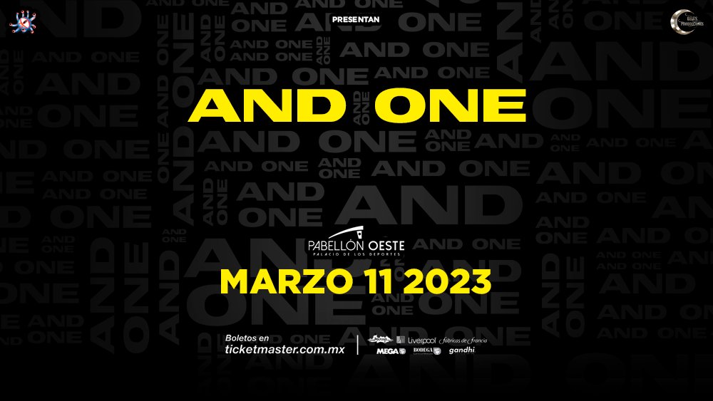 EyescreamProd's tweet photo. AND ONE Estamos a la venta!!! En taquillas del Palacio de los Deportes de Martes a Sábado (de 11 a 17:00 hrs en la taquilla de puerta 1)
y sistema Ticketmaster.https://t.co/qnu3xRndWZ
Artista invitado: Dimitri Berzerk (Full Live Performance) https://t.co/CTgP4qXF02