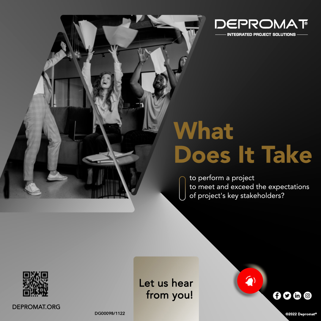 depromat's tweet photo. Every project has a goal and achieving #projectsuccess is not always straight forward. So what does it take to stay on track, beat all odds and exceed the #expectations of project's key stakeholders? Let us hear your thoughts. Chat with our experts: https://t.co/m7qLLfohq7 https://t.co/lqJoLjF0Vp
