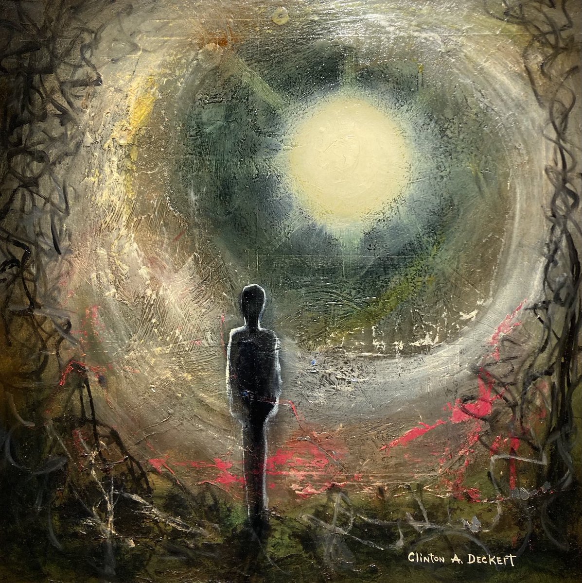 “Waiting for Judgment”, 12”x12”, oil painting on board