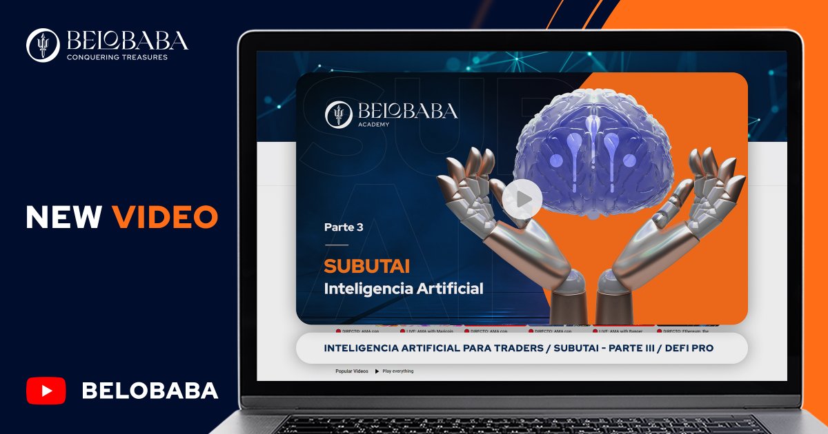 BiTBcn's tweet photo. Artificial Intelligence for Traders / SUBUTAI - Part III / DeFi Pro 10th Edition, 2022
#BBCN #BELOBABA #academy #blockchain #BIT #BITBCN #defi #decentralizedfinance #curso #ArtificialIntelligence #trading #SUBUTAI
Golden minute from DeFi Pro program:
https://t.co/qsarJdD5yQ https://t.co/VeScFMtldD