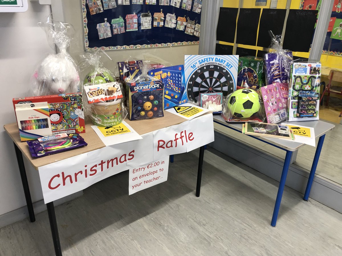 We are pleased to announce that the St. Luke’s Christmas raffle will be held on Friday 16th December. The prizes include food hampers donated by Super Valu, vouchers for local businesses and a selection of toys, books and Christmas treats.