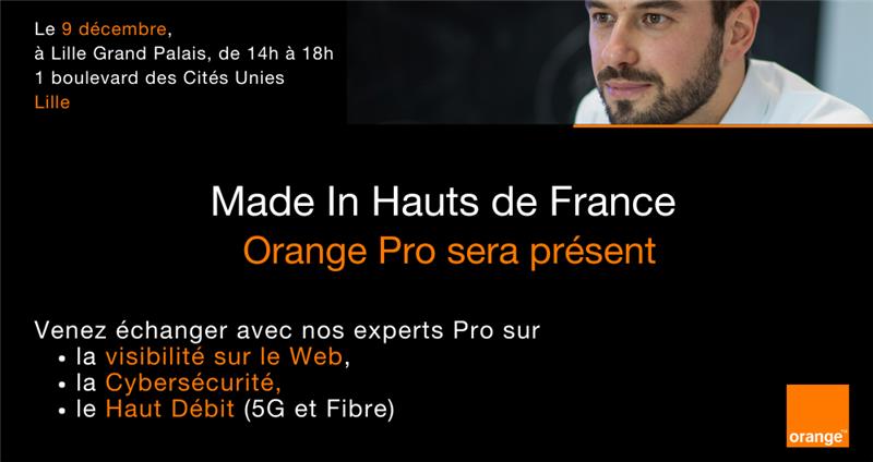 Sarah Jablonski (@sarahjablonski9) on Twitter photo Venez rencontrer nos Experts Pro Orange ce vendredi de 14h à 19h au salon Made In Hauts de France !
<a href="/salonmadeinhdf/">Salon Made in Hauts-de-France</a>
<a href="/OrangePro/">Orange Pro</a>
<a href="/CLOAREC17/">CLOAREC Christine</a>
<a href="/morgandubar1/">Dubar</a>
<a href="/HRigoulot/">Hervé Rigoulot</a> Venez rencontrer nos Experts Pro Orange ce vendredi de 14h à 19h au salon Made In Hauts de France !
<a href="/salonmadeinhdf/">Salon Made in Hauts-de-France</a>
<a href="/OrangePro/">Orange Pro</a>
<a href="/CLOAREC17/">CLOAREC Christine</a>
<a href="/morgandubar1/">Dubar</a>
<a href="/HRigoulot/">Hervé Rigoulot</a>