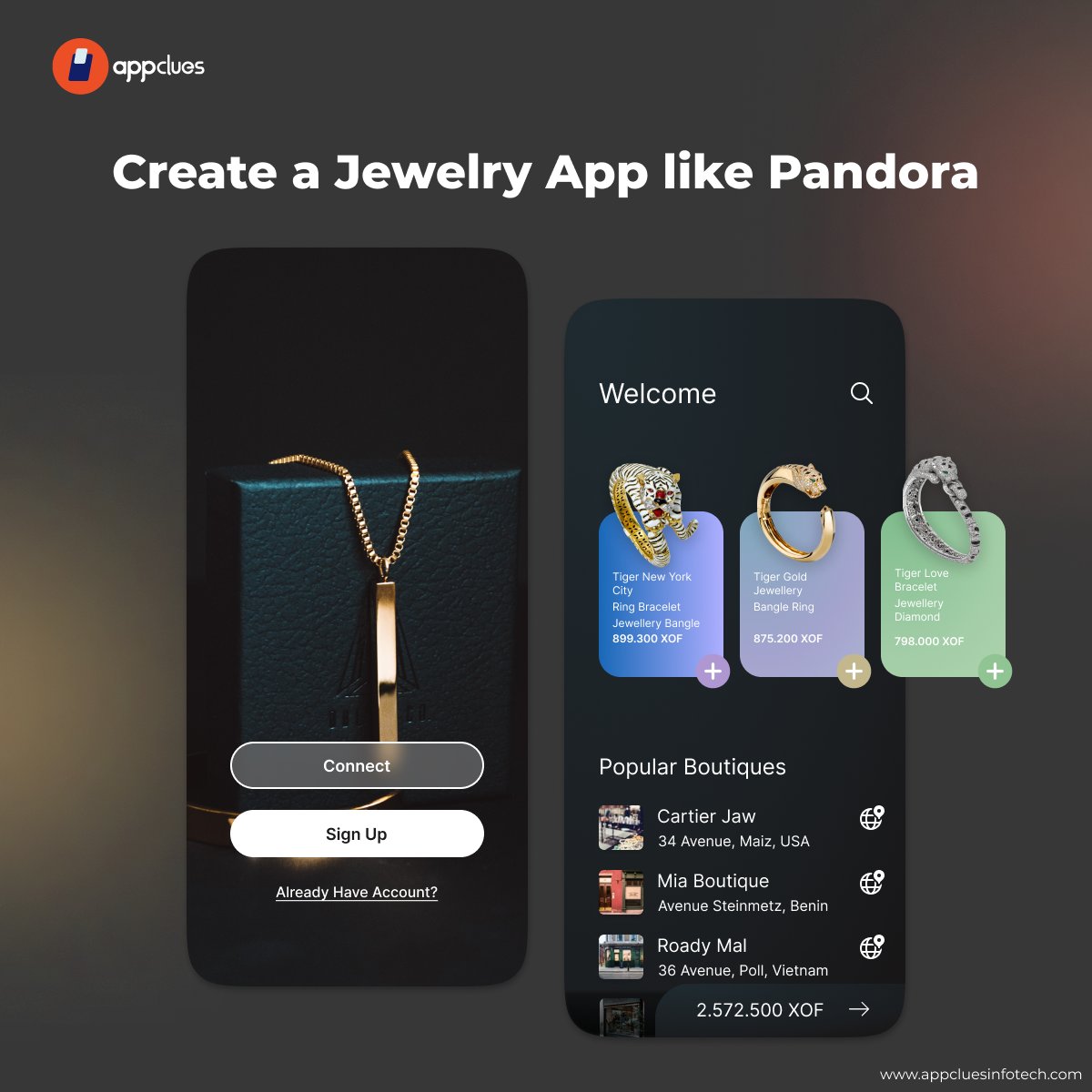 appcluesinfotec's tweet photo. Are you looking to get a stunning #jewelry app developed? We have the perfect solution for you! We specialize in custom #jewelryappdevelopment that can provide you with an enriching user experience and help you reach your customers more effectively.
Visit-https://t.co/eGehmr3N2P https://t.co/CWUgl29W9L
