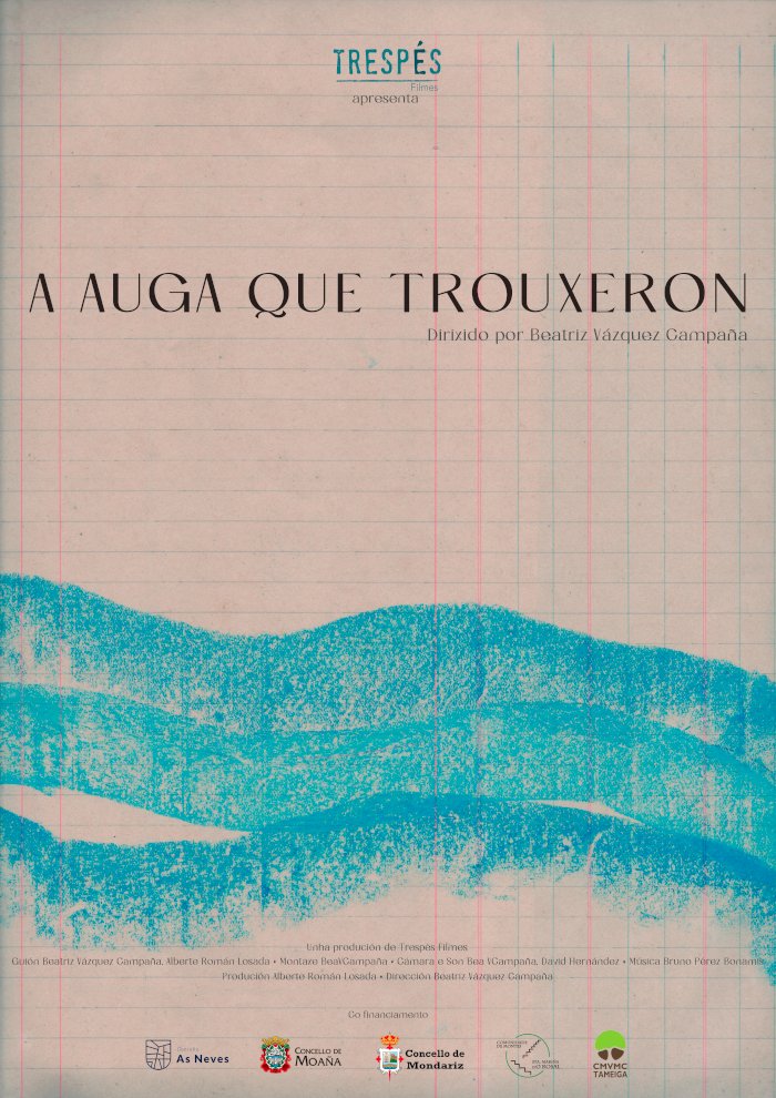 Avanzamos o que será o cartaz do documentario "A auga que trouxeron" dirixido por @BeaVCamp😍