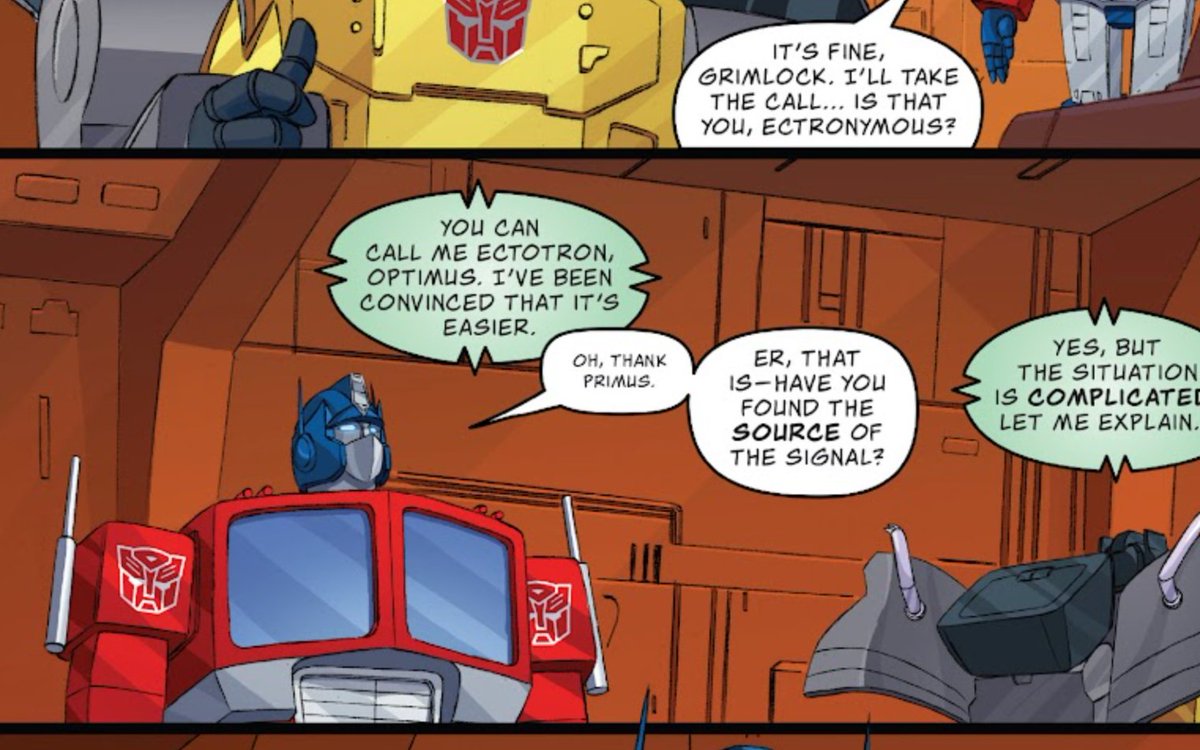 TF_Moments's tweet image. Ectotron's full name is "Ectronymous Diamatron", which he eventually shortened to Optimus' relief. (2019)