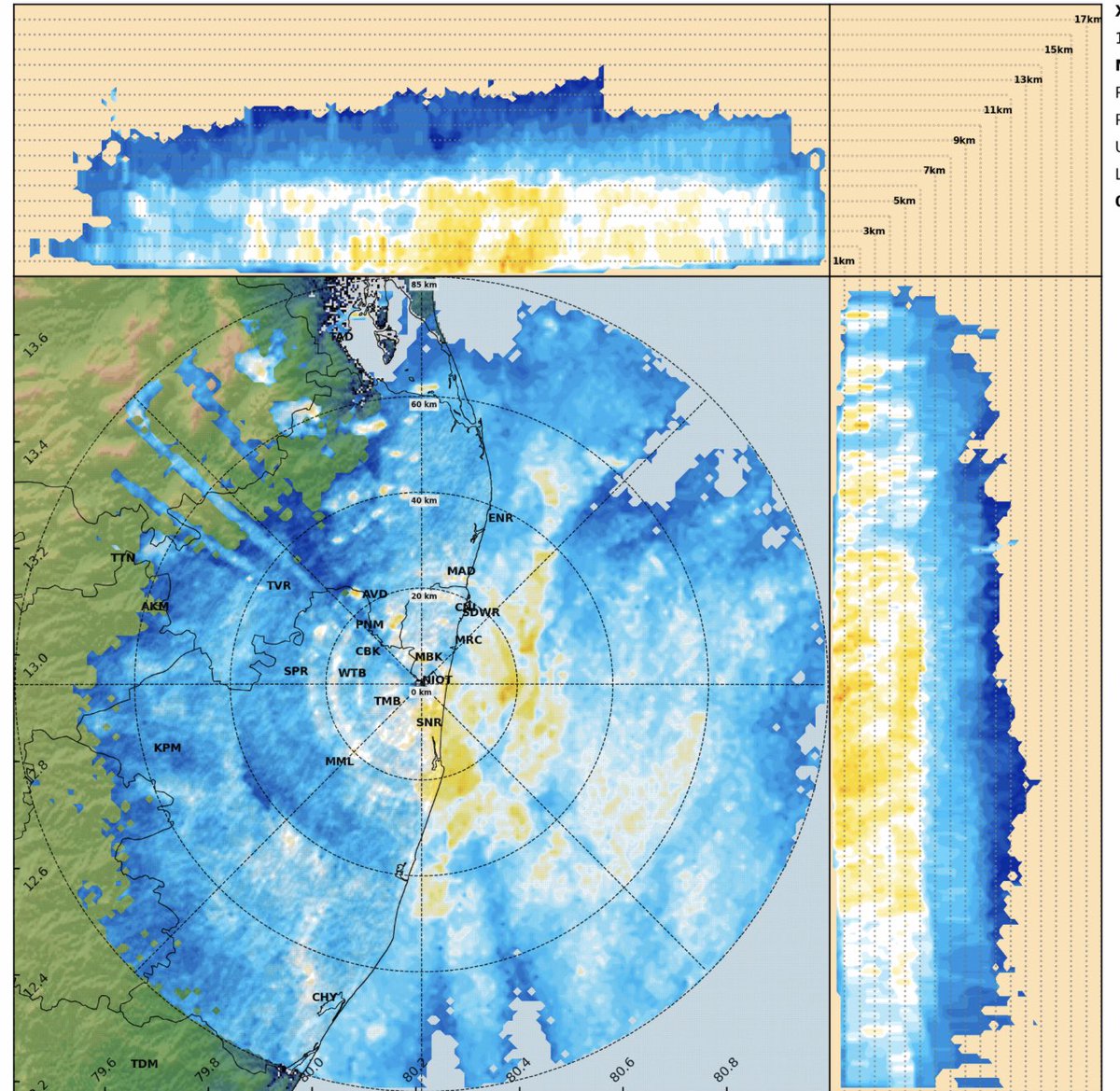 RainStorm_TN's tweet photo. Moderate to heavy rains clouds moving in #Chengalpattu #Chennai #Mahabalipuram .
Landfall likely around midnight. Between #Chennai to #Cheyur #Mahabalipuram -South #Chennai could be hotspot. #CycloneMandous https://t.co/NWdlc6O6PE