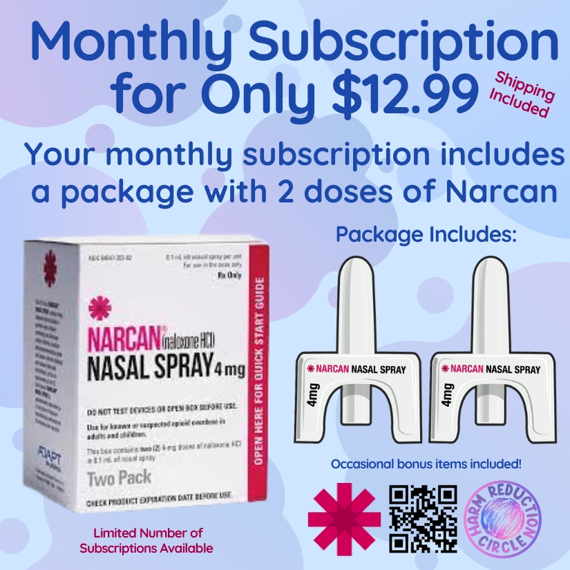 New Monthly Subscription for only $12.99, shipping included! Each month receive 2 Narcan &amp; education materials. Tracking is provided within 3-21 days.

Request Yours:
tinyurl.com/MailOrderNarcan

#Narcan #Naloxone #CarryNarcan #NarcanSavesLives #OverdosePrevention #HarmReduction