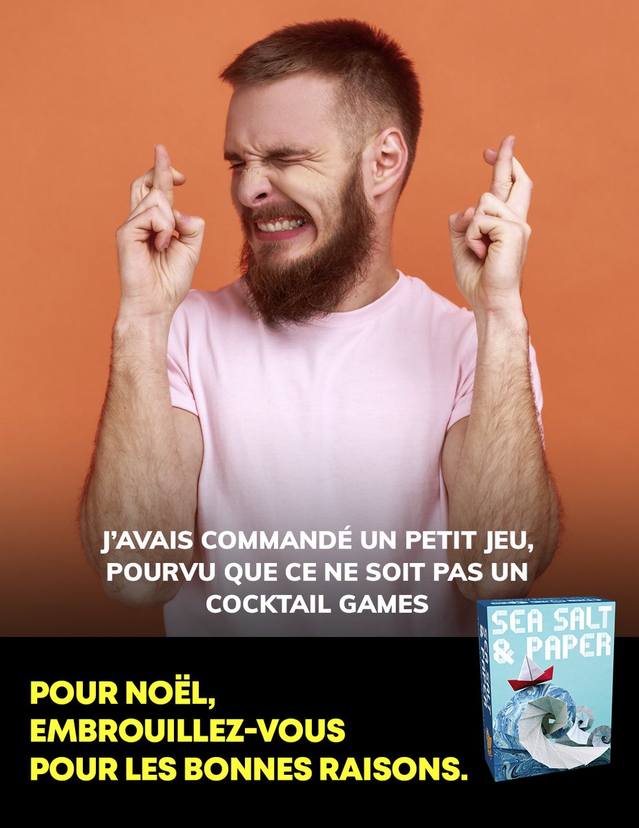 StudioBombyx's tweet photo. Pour les fêtes, embrouillez-vous pour les bonnes raisons ! 😉
Alors, quels seront vos sujets d'embrouilles cette année ? 🤬
#seasaltandpaper_Bombyx #onvousaimequandmeme #cocktailgames https://t.co/GCqaquWx6e
