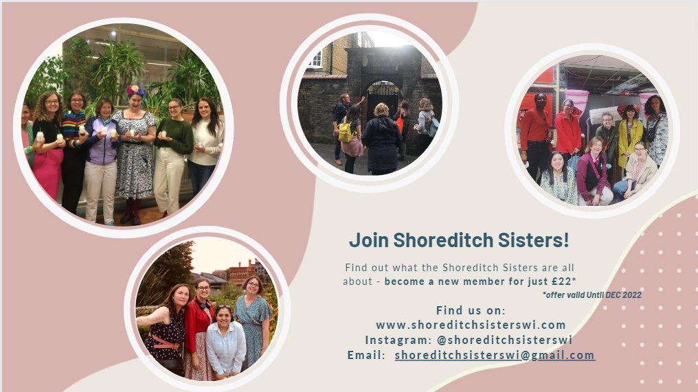 🎁Looking for some #giftinspiration this festive season? 🎁 Give the gift of a Shoreditch Sisters WI membership! We've got some great meetings in the new year including boozy baking, #aromatherapy and #mindfulness. We'd love to have you along so drop us an email for more info