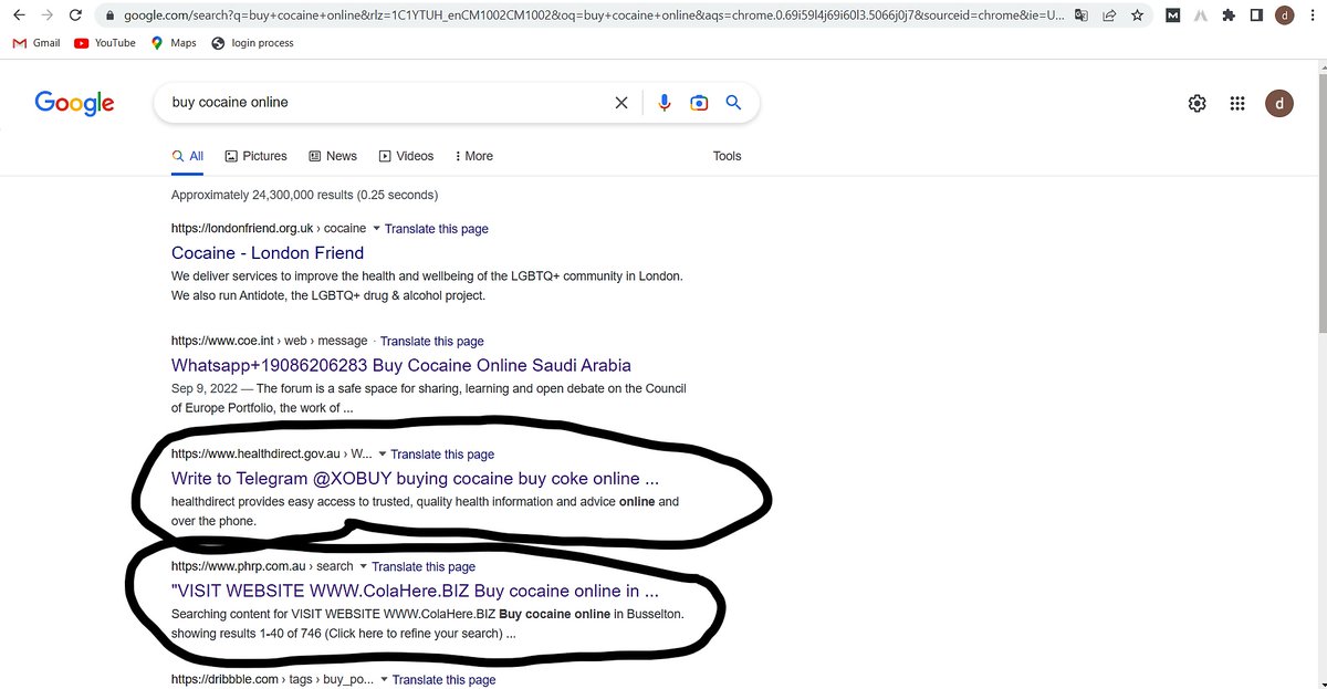 DavidstoneP's tweet photo. @phrpjournal Someone is using your website to sell cocaine online. 
If you type the keyword : " buy cocaine online" on https://t.co/QGLh5sdr5i
You will see the attached photo here as proof. 

Here is link to the result : https://t.co/e4YivoWgUI https://t.co/6C9kAQdIo0