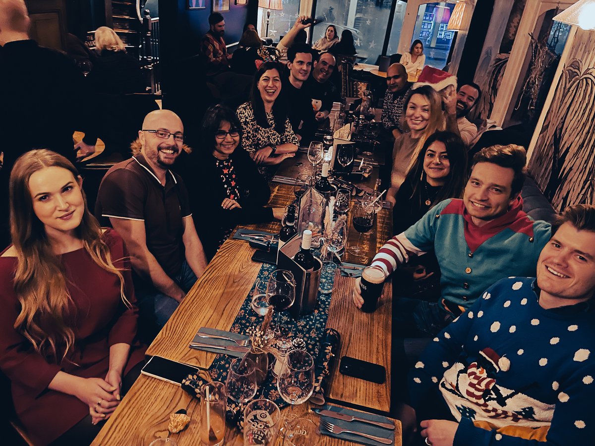 A very British #OxHB Christmas party in the pub 🍻

Plenty of questionable jumpers, some well deserved awards and a #team full of Christmas treats! As always, it was great to get together and celebrate everyone's invaluable contributions to this year's #PreSize successes ❄️
