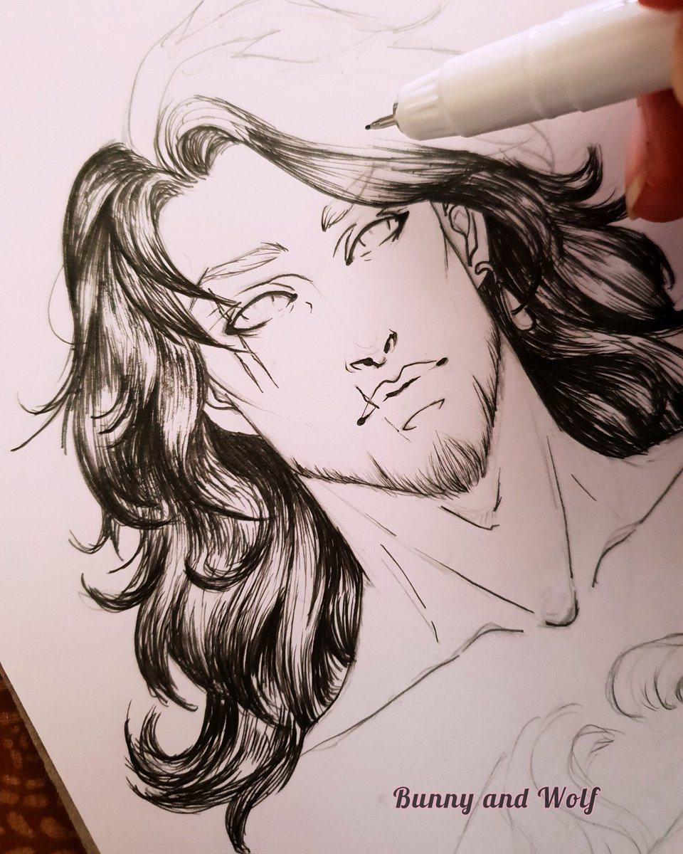 Bunny_andwolf's tweet photo. Entintando al lobo...🐺💕

Inking the wolf...🐺💕

Good morning!🎨

#ink #drawing #wolf #Sketching https://t.co/zEXIrpEa9v