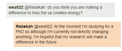 Do you think you are making a difference to the UK's energy?💡

Rebekah, from the #EnergyZone,  hopes her research into offshore wind energy will help 🍃

energy22.imanengineer.org.uk/profile/rebeka…