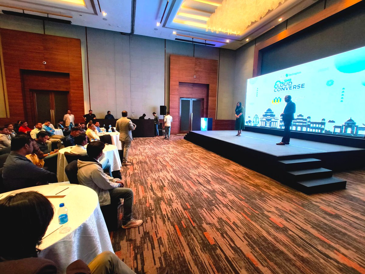 gemini_services's tweet image. Siddharth Samal, Director – Sales &amp;amp; Account Management, #GeminiConsultingServices, has addressed a gathering of customers and partners at the SMB Cloud Converse event in Bhubaneswar. The event was organized by @AWScloud, #WorkmatesCore2Cloud and @Redington_ltd.

#SMBCloudConverse