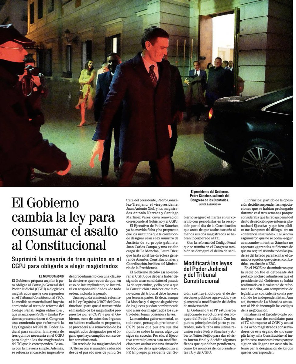 Presentó una moción de censura tras una sentencia prevaricadora alegando regeneración

Pero tras asaltar todas las instituciones, y rebajar penas a delincuentes sexuales, corruptos y golpistas sigue degradando la democracia cada día

Es la DEGENERACIÓN: <a href="/sanchezcastejon/">Pedro Sánchez</a>