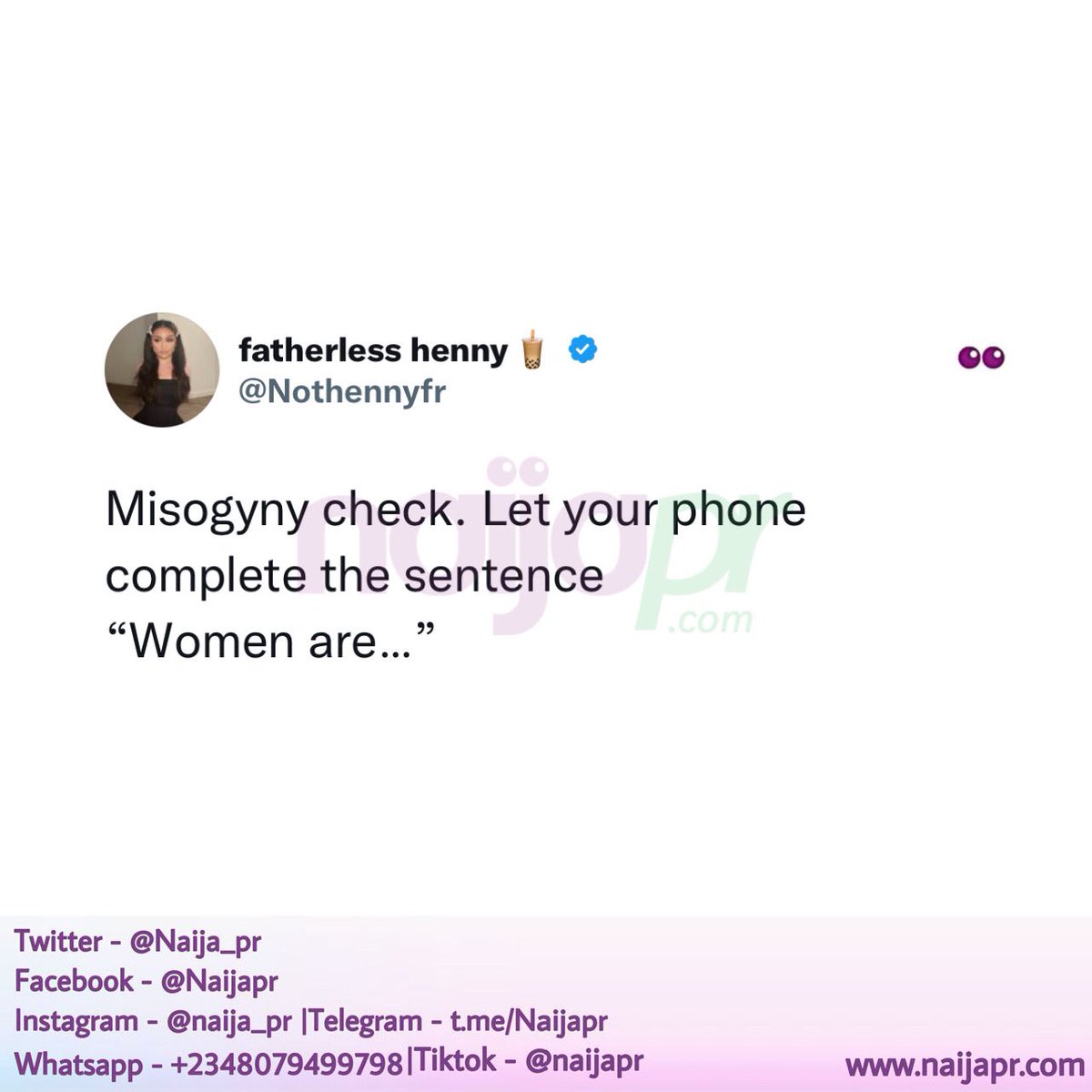 Naija tweet media