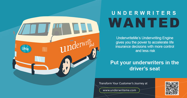 Underwriters Wanted: We recently launched an ad campaign in North America showcasing the power of our Underwriting Engine. What do you think? 

Want to learn more about our underwriting products? Read more here: underwriteme.com/underwriting-r…