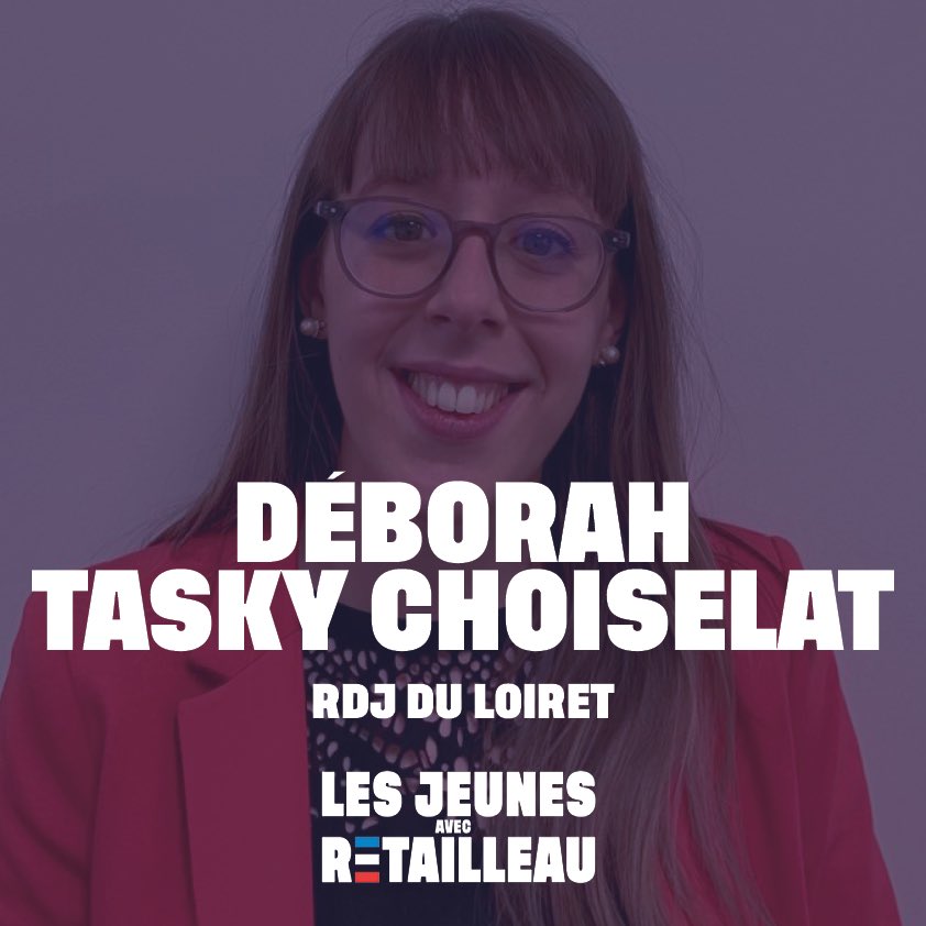 LesJeunesBR's tweet image. Ils ont rejoint @BrunoRetailleau ! 🔥

Bienvenue @debchoiselat , responsable des jeunes du Loiret ! 💪🏼

#AvecRetailleau