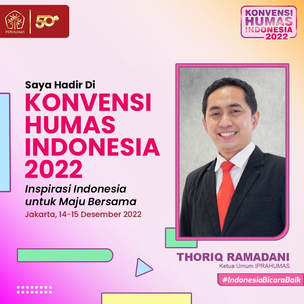 #KonvensiHumasIndonesia 2022 hadir mengusung tema Inspirasi Indonesia untuk Maju Bersama. Dalam momen spesial #50TahunPERHUMAS, kali ini kegiatan berlangsung secara hybrid.

DAFTAR SEKARANG:
bit.ly/KonvensiHumasI…
*Paling lambat Selasa, 13 Desember 2022

#IndonesiaBicaraBaik