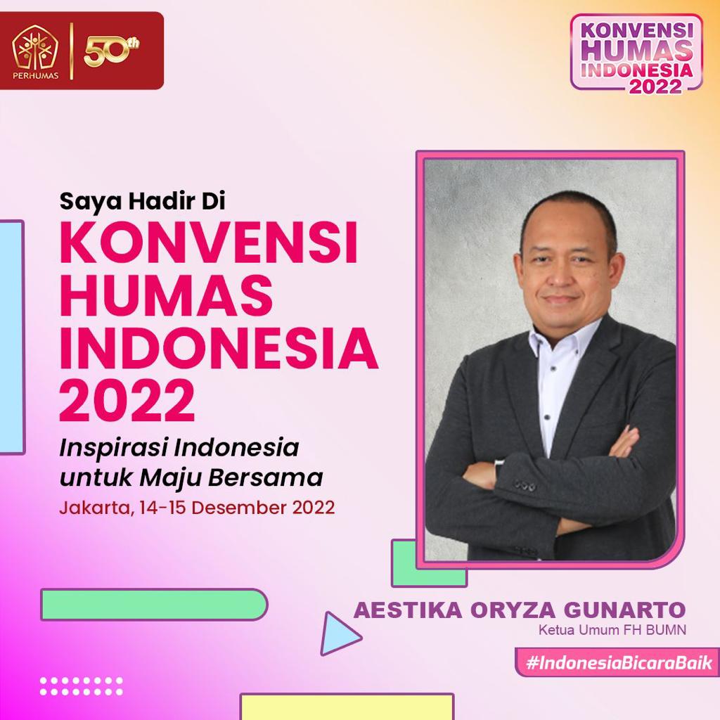 #KonvensiHumasIndonesia 2022 hadir mengusung tema Inspirasi Indonesia untuk Maju Bersama. Dalam momen spesial #50TahunPERHUMAS, kali ini kegiatan berlangsung secara hybrid.

DAFTAR SEKARANG:
bit.ly/KonvensiHumasI…
*Paling lambat Selasa, 13 Desember 2022

#IndonesiaBicaraBaik