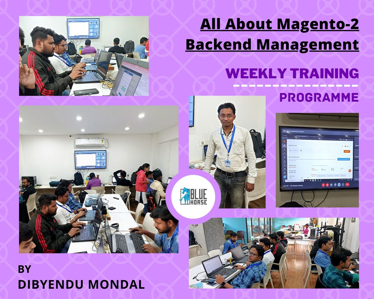 BlueHorse_sw's tweet image. On the 8th of December, we had a wonderful session with our #Software_Developer on the topic "All about Magento-2 Backend Management" by Dibyendu Mondal
#bluehorse #session #softwaredeveloper #progressive #webapp #magento #learning #shaping #personality #dibyendumondal #training