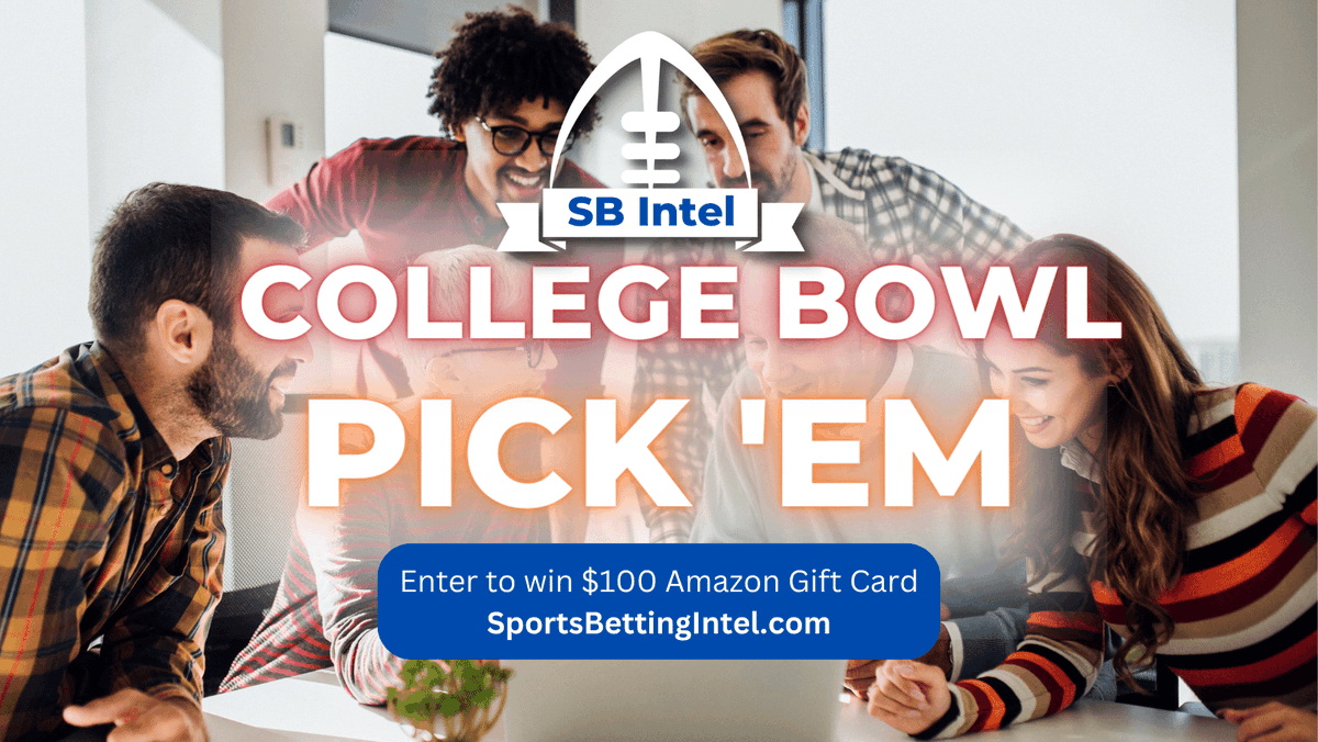SB_Intel's tweet photo. Have you heard the good news? SBI is running a College Bowl Game Pick 'Em pool this year, and we're giving away a $100 gift card to the winner. The best part? It's absolutely free to join!

Sign up to play at: https://t.co/m0MxoWwDm0

#BowlSeason #NCAAF #pickempool https://t.co/JmAN2ppIDs