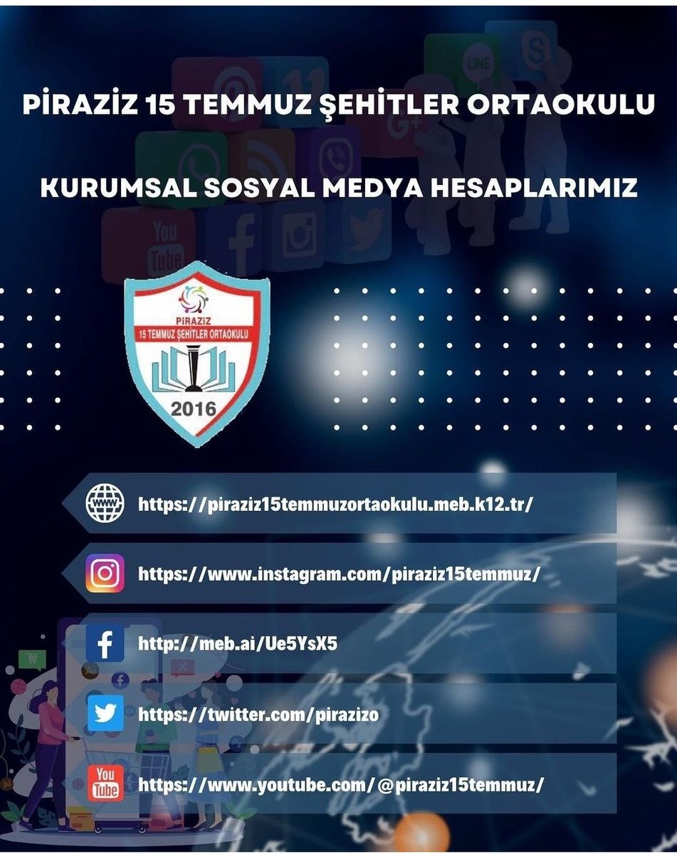✅️Okulumuzda yapılan projeler, sosyal-sportif etkinlikler, yapılan akademik çalışmalar için açılan hesaplarımız